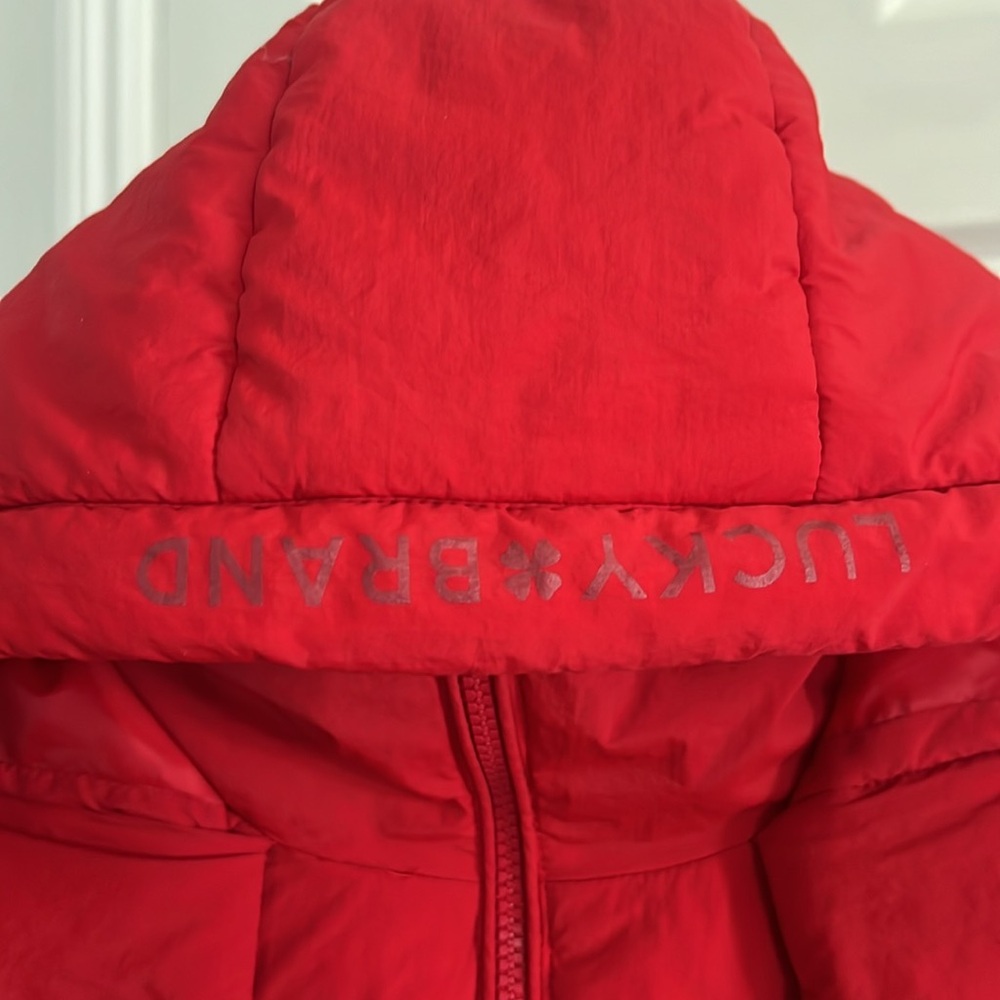 Lucky Brand Red Puffer Jacket size L - Picture 7 of 15